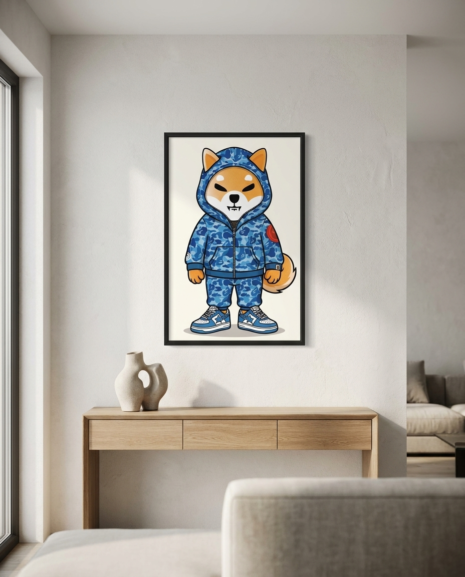 Shiba Inu Framed Poster