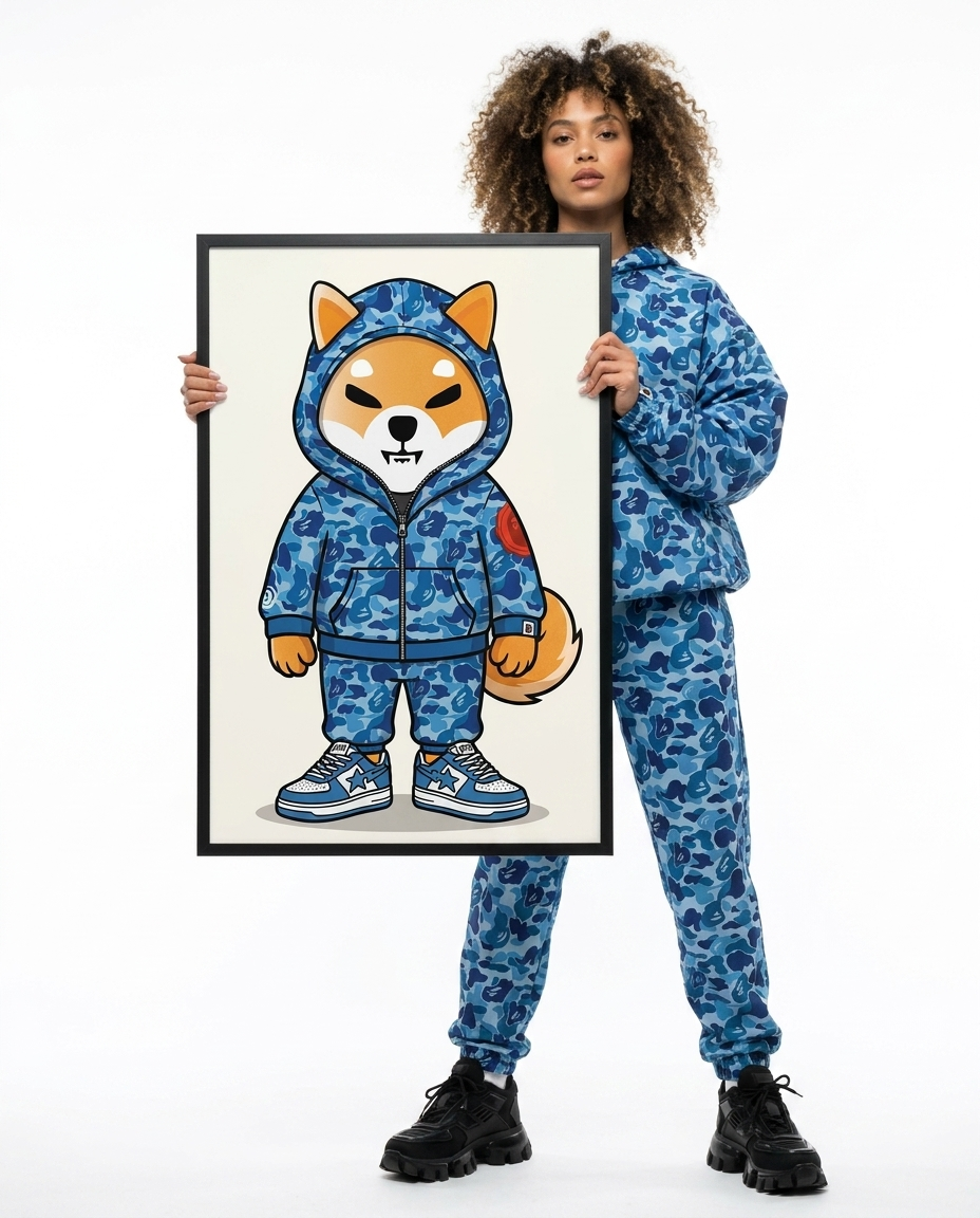 Shiba Inu Framed Poster