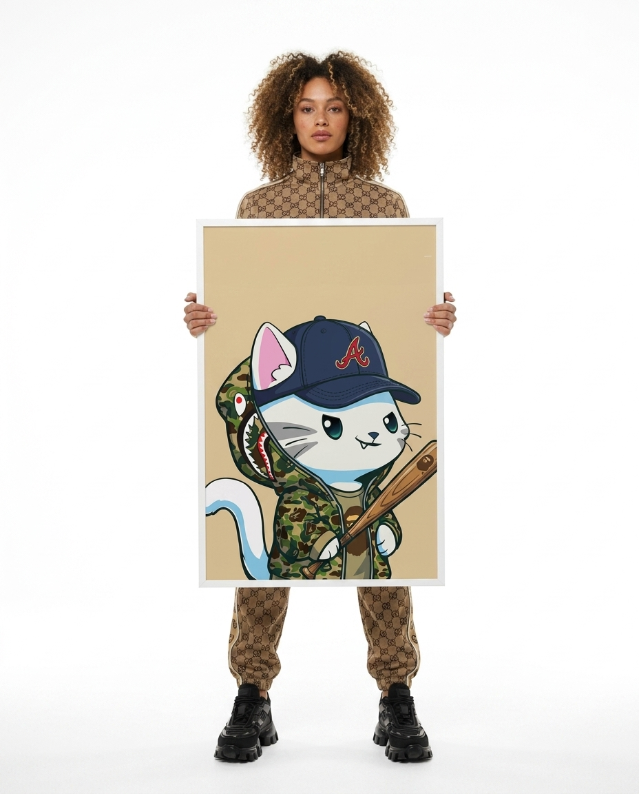 Purr x Hyperliquid Framed Poster